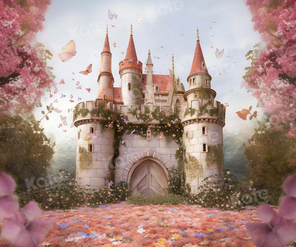 Kate Castle Spring Butterfly Backdrop Designed by Chain Photography - Kate Backdrop AU