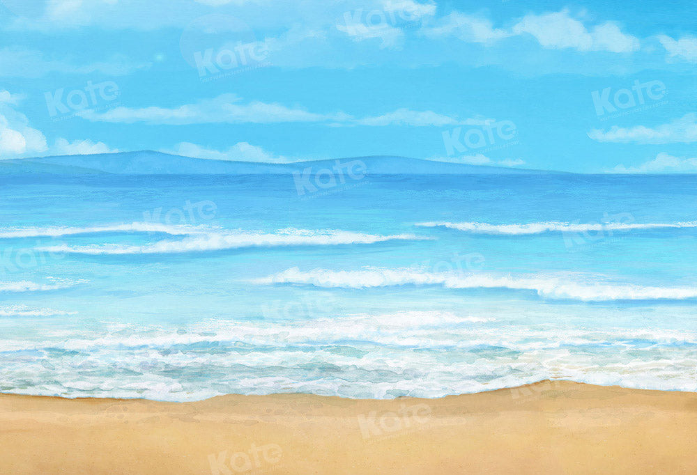 Kate Blue Sea Backdrop Designed by Chain Photography - Kate Backdrop AU