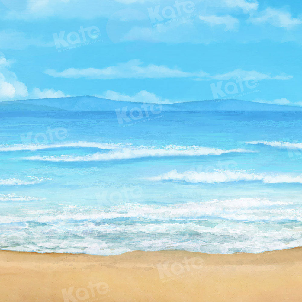 Kate Blue Sea Backdrop Designed by Chain Photography - Kate Backdrop AU