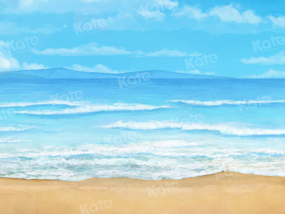 Kate Blue Sea Backdrop Designed by Chain Photography - Kate Backdrop AU