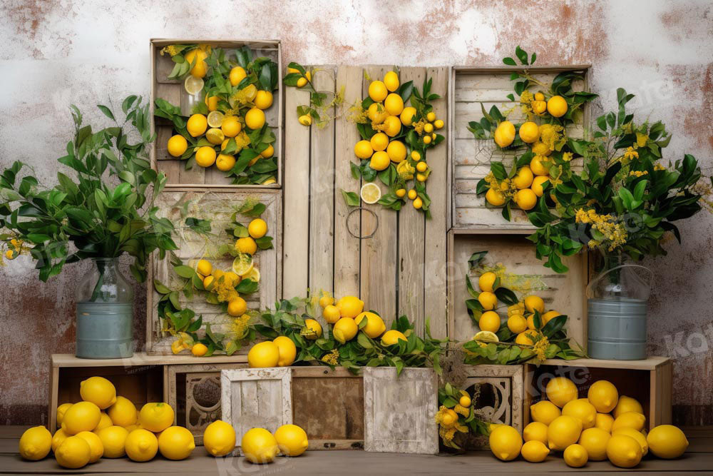 Kate Summer Lemon Backdrop Designed by Chain Photography - Kate Backdrop AU