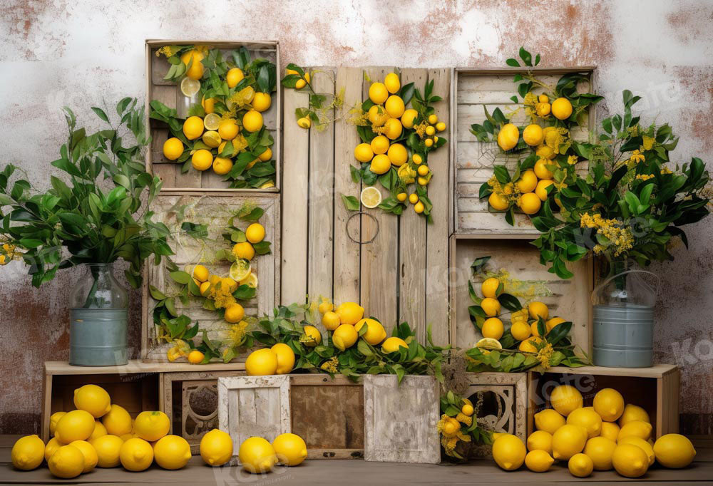 Kate Summer Lemon Backdrop Designed by Chain Photography - Kate Backdrop AU