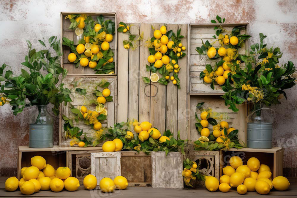 Kate Summer Lemon Backdrop Designed by Chain Photography - Kate Backdrop AU