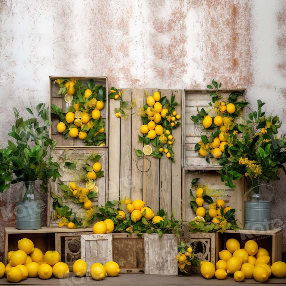Kate Summer Lemon Backdrop Designed by Chain Photography - Kate Backdrop AU