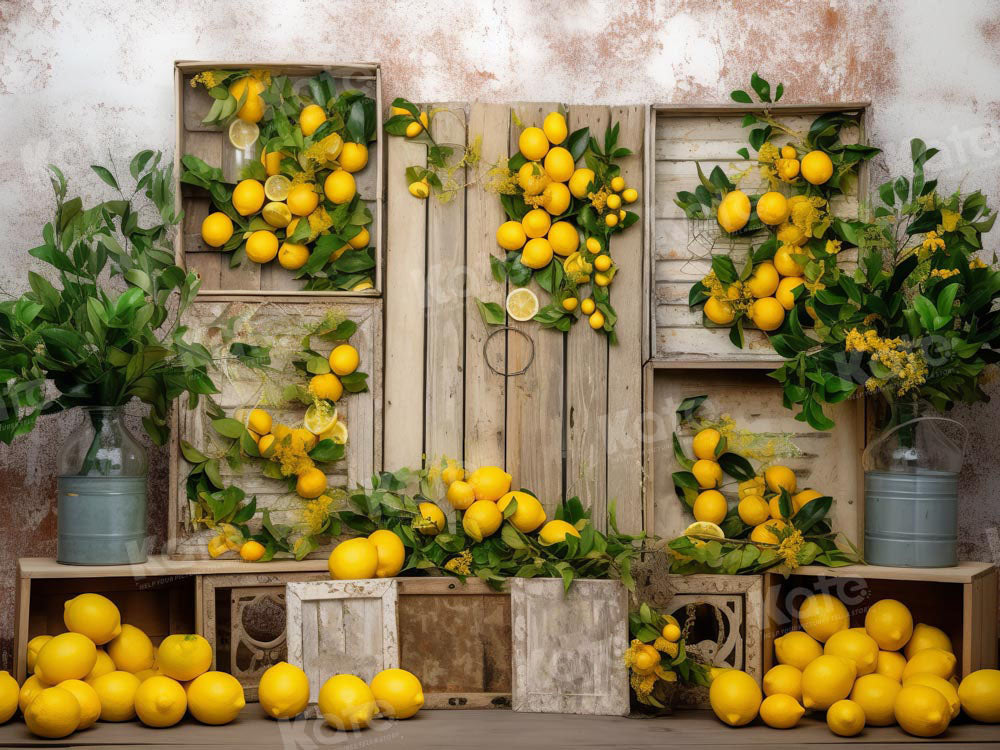 Kate Summer Lemon Backdrop Designed by Chain Photography - Kate Backdrop AU