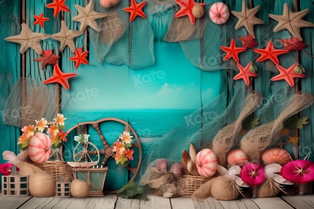 Kate Starfish Fishnet Party Backdrop for Photography - Kate Backdrop AU