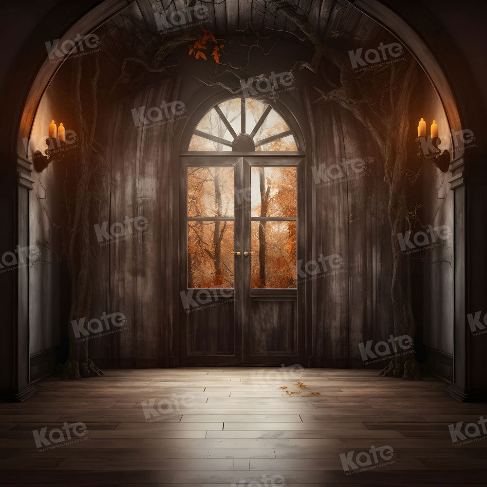 Kate Autumn Wood Halloween Backdrop for Photography - Kate Backdrop AU