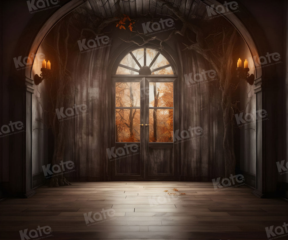 Kate Autumn Wood Halloween Backdrop for Photography - Kate Backdrop AU