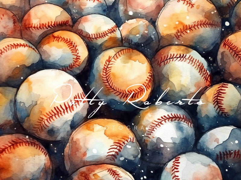 Kate Baseball-Inspired Backdrop Designed by Patty Robertss - Kate Backdrop AU