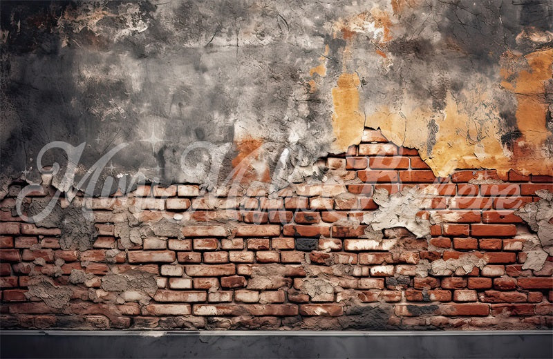 Kate Dilapidated Brick Wall Backdrop Designed by Mini MakeBelieve - Kate Backdrop AU