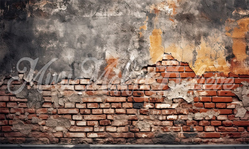 Kate Dilapidated Brick Wall Backdrop Designed by Mini MakeBelieve - Kate Backdrop AU
