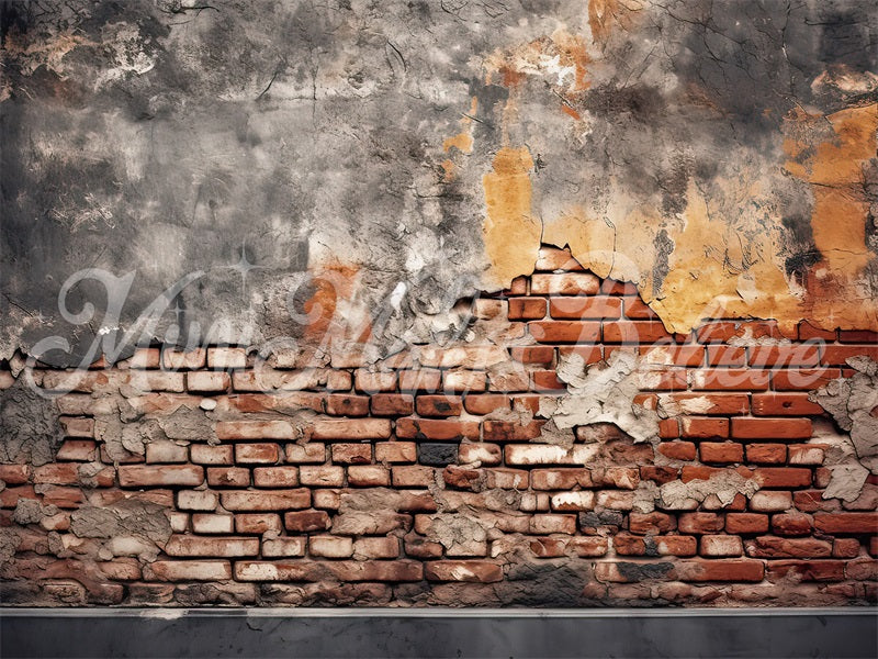 Kate Dilapidated Brick Wall Backdrop Designed by Mini MakeBelieve - Kate Backdrop AU