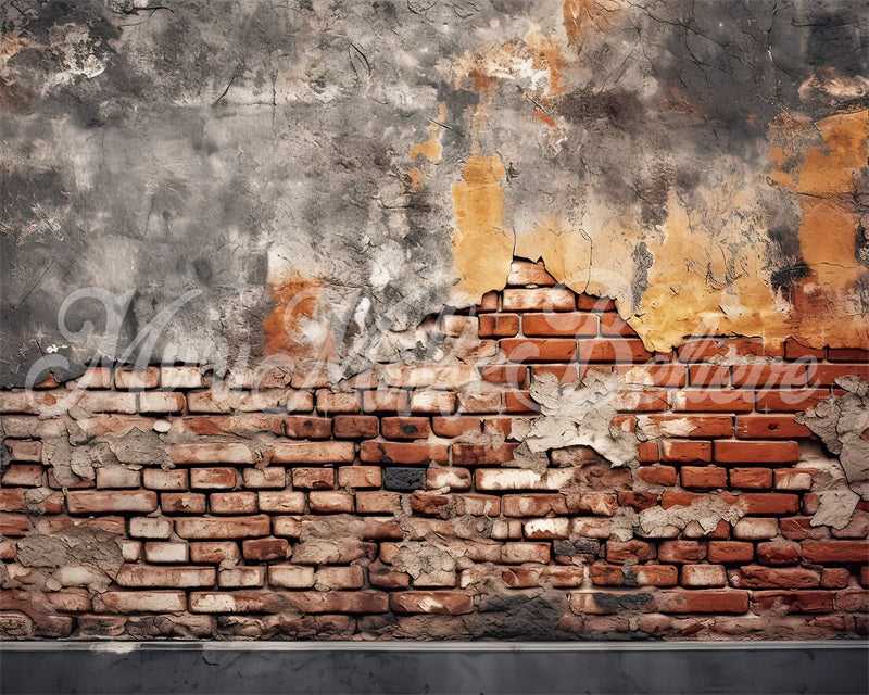 Kate Dilapidated Brick Wall Backdrop Designed by Mini MakeBelieve - Kate Backdrop AU