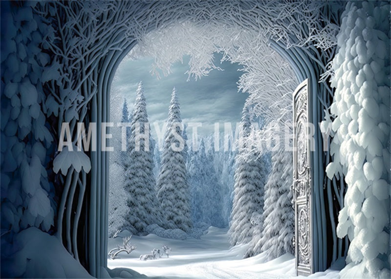 Kate Winter Doorway Backdrop Designed by Angela Marie Photography - Kate Backdrop AU