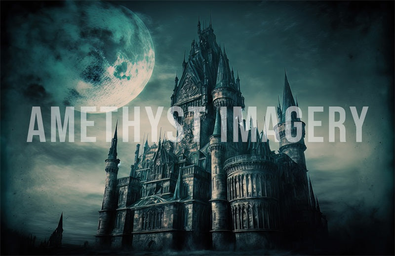 Kate Dystopian Castle Backdrop Designed by Angela Marie Photography - Kate Backdrop AU