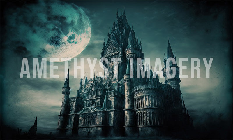 Kate Dystopian Castle Backdrop Designed by Angela Marie Photography - Kate Backdrop AU