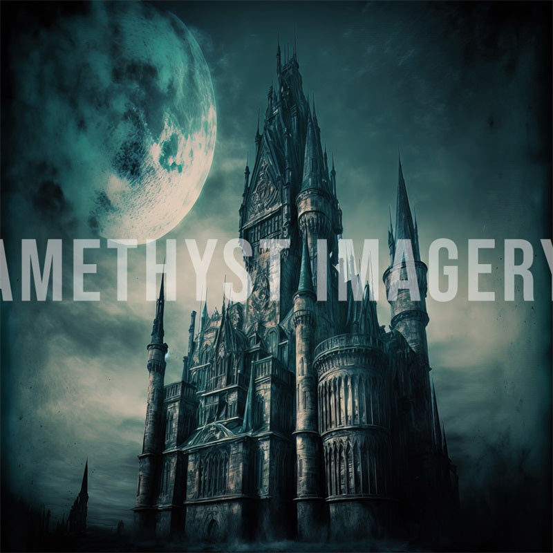 Kate Dystopian Castle Backdrop Designed by Angela Marie Photography - Kate Backdrop AU