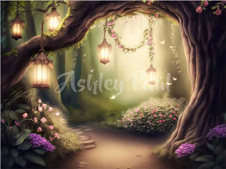 Kate Fantasy Forest Backdrop Designed by Ashley Paul - Kate Backdrop AU