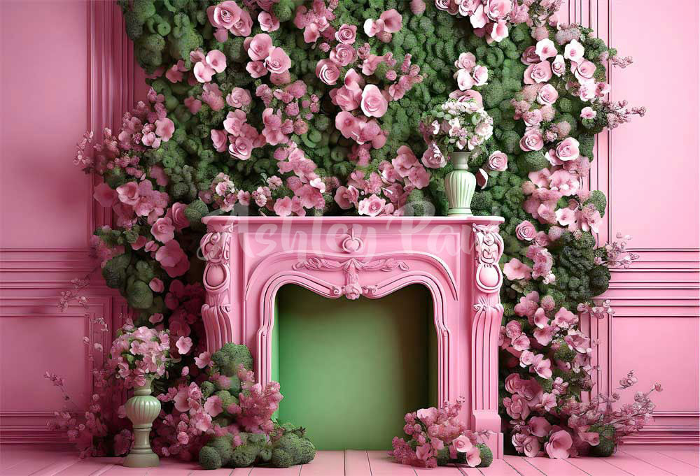 Kate Doll House Fireplace Backdrop Designed by Ashley Paul - Kate Backdrop AU