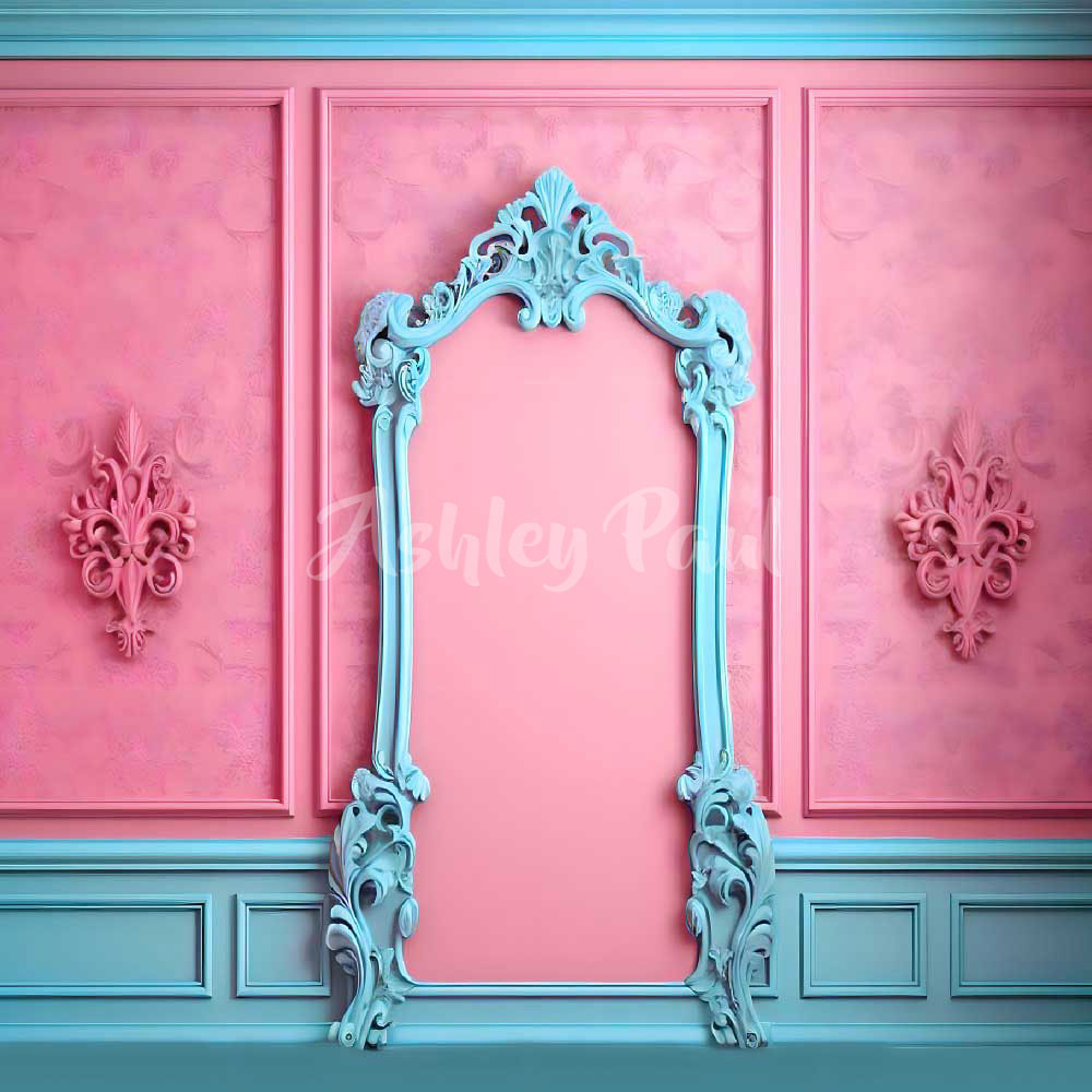 Kate Retro Ornate Wall Backdrop Designed by Ashley Paul - Kate Backdrop AU