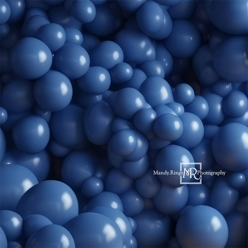 Kate Blue Balloon Party Backdrop Designed by Mandy Ringe Photography - Kate Backdrop AU