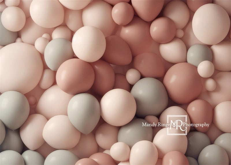 Kate Girl Pink Balloon Party Designed by Mandy Ringe Photography - Kate Backdrop AU