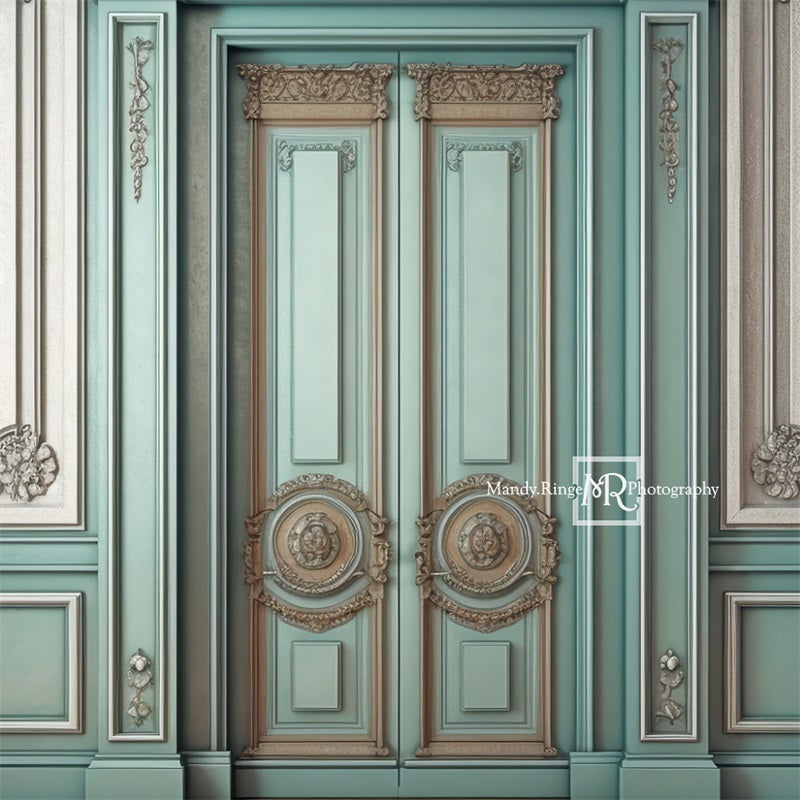 Kate Vintage Teal Wall Backdrop Designed by Mandy Ringe Photography - Kate Backdrop AU