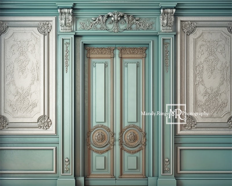 Kate Vintage Teal Wall Backdrop Designed by Mandy Ringe Photography - Kate Backdrop AU