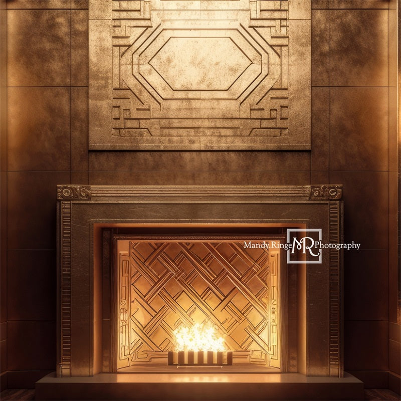 Kate Elegant Art Deco Fireplace Backdrop Designed by Mandy Ringe Photography - Kate Backdrop AU