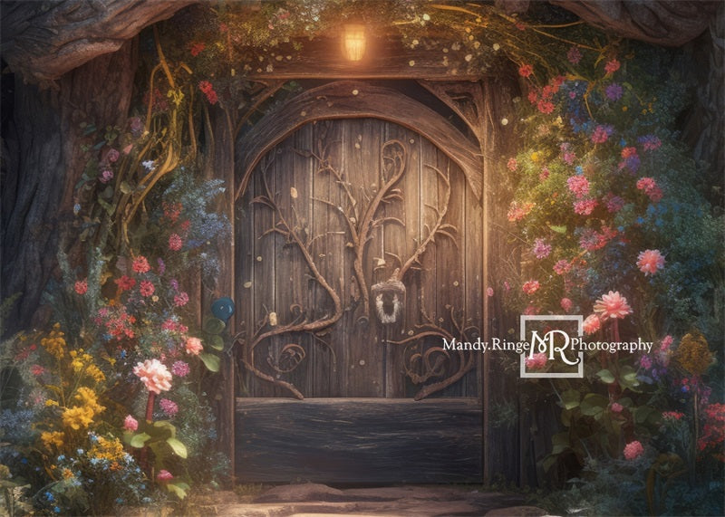 Kate Enchanted Fairy Tree House Backdrop Flower Designed by Mandy Ringe Photography - Kate Backdrop AU