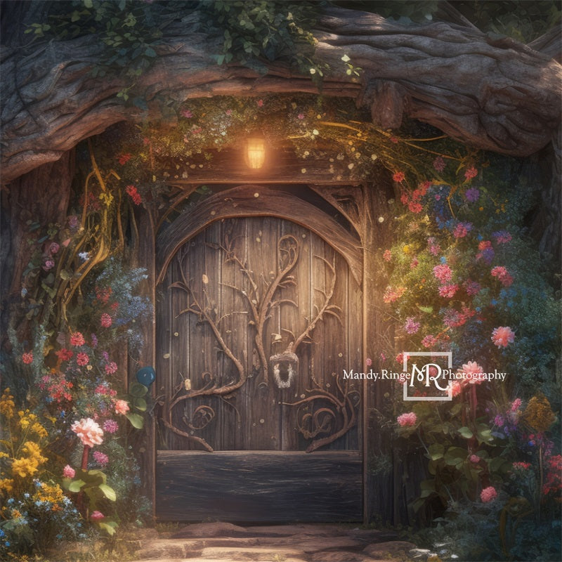 Kate Enchanted Fairy Tree House Backdrop Flower Designed by Mandy Ringe Photography - Kate Backdrop AU