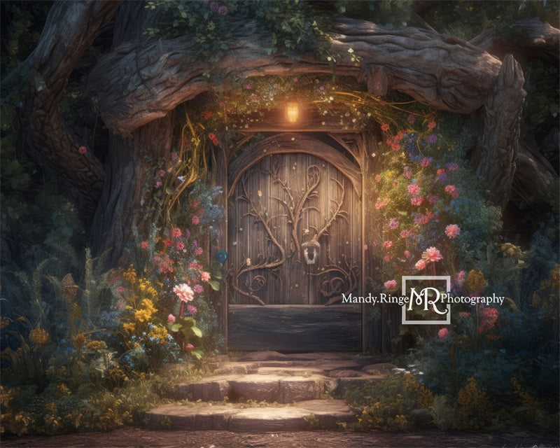 Kate Enchanted Fairy Tree House Backdrop Flower Designed by Mandy Ringe Photography - Kate Backdrop AU