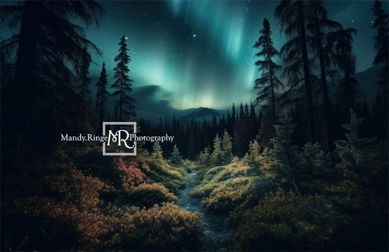 Kate Forest Northern Lights Backdrop Designed by Mandy Ringe Photography - Kate Backdrop AU