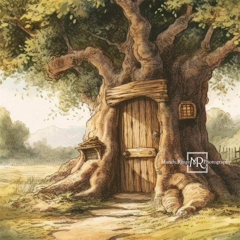 Kate Hundred Acre Wood Tree Backdrop Designed by Mandy Ringe Photography - Kate Backdrop AU