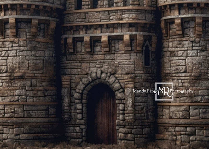 Kate Medieval Castle Exterior Backdrop Designed by Mandy Ringe Photography - Kate Backdrop AU