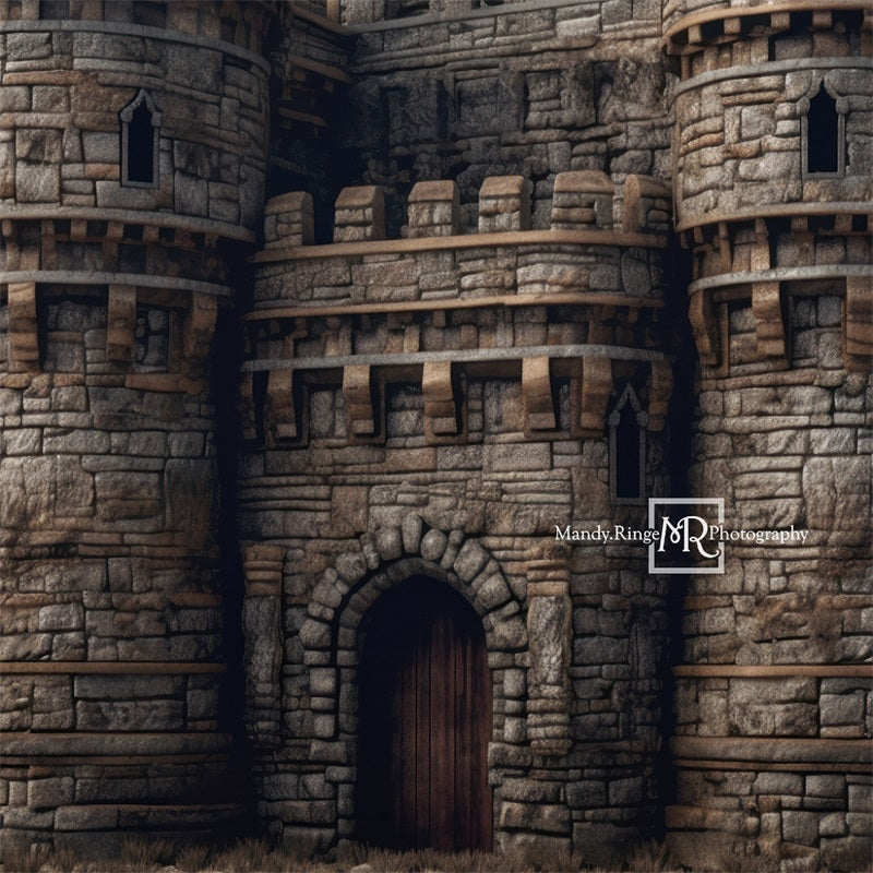 Kate Medieval Castle Exterior Backdrop Designed by Mandy Ringe Photography - Kate Backdrop AU