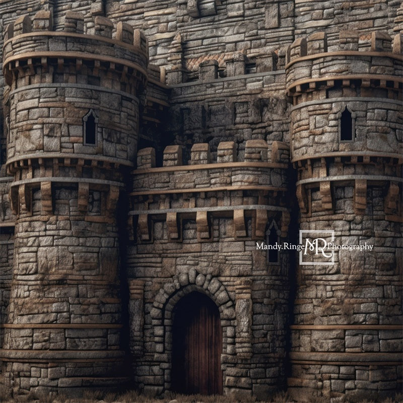 Kate Medieval Castle Exterior Backdrop Designed by Mandy Ringe Photography - Kate Backdrop AU