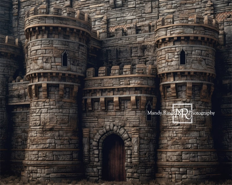 Kate Medieval Castle Exterior Backdrop Designed by Mandy Ringe Photography - Kate Backdrop AU