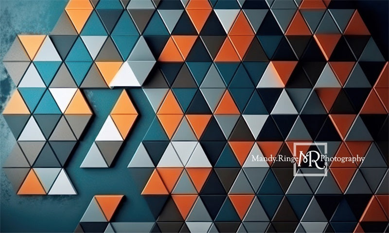 Kate Modern Triangle Wall Art Backdrop Designed by Mandy Ringe Photography - Kate Backdrop AU