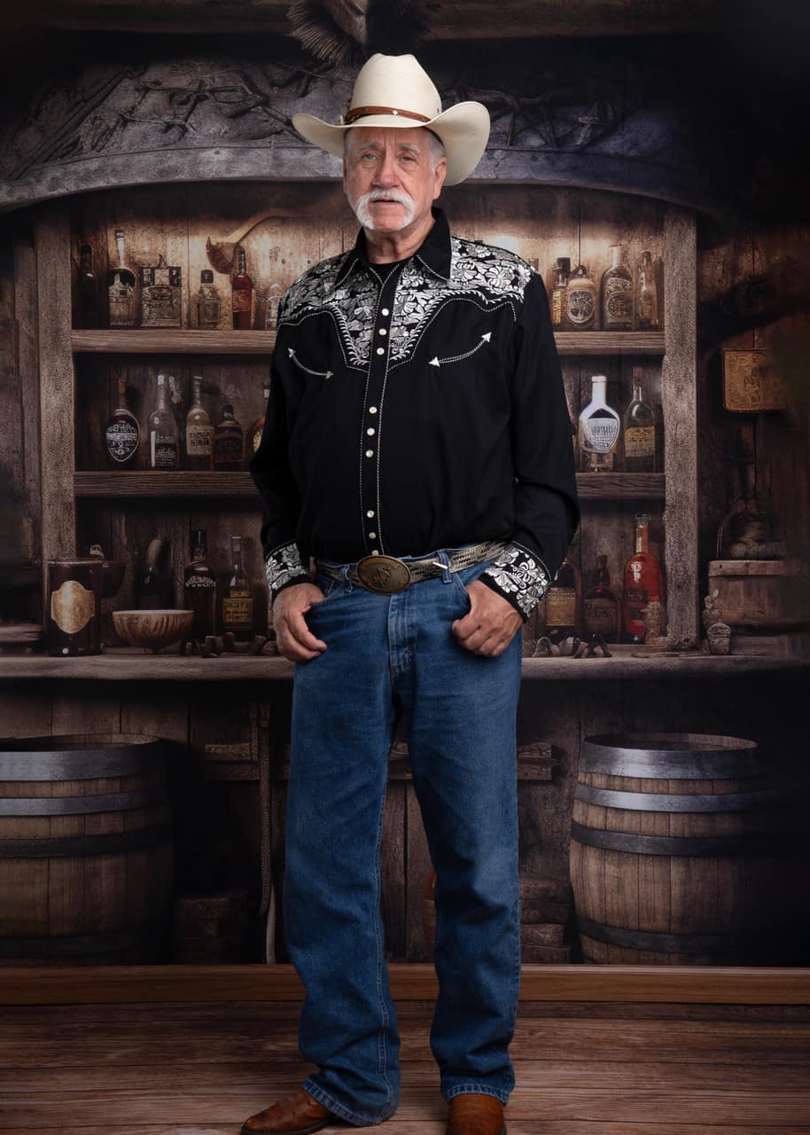 Kate Old Western Saloon Wall Backdrop Birthday Party Designed by Mandy Ringe Photography - Kate Backdrop AU