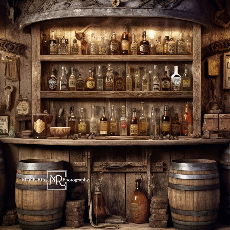 Kate Old Western Saloon Wall Backdrop Birthday Party Designed by Mandy Ringe Photography - Kate Backdrop AU