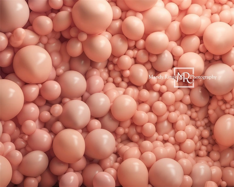 Kate Peach Balloon Wall Backdrop Designed by Mandy Ringe Photography - Kate Backdrop AU