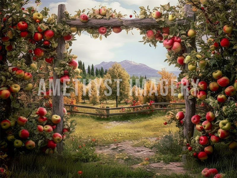 Kate Apple Arch Manor Backdrop Designed by Angela Marie Photography