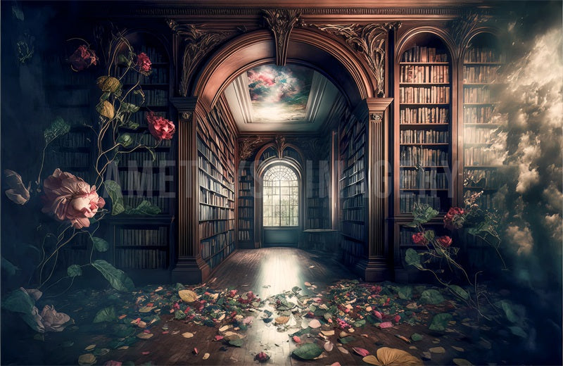 Kate Library Dreams Backdrop Designed by Angela Marie Photography - Kate Backdrop AU