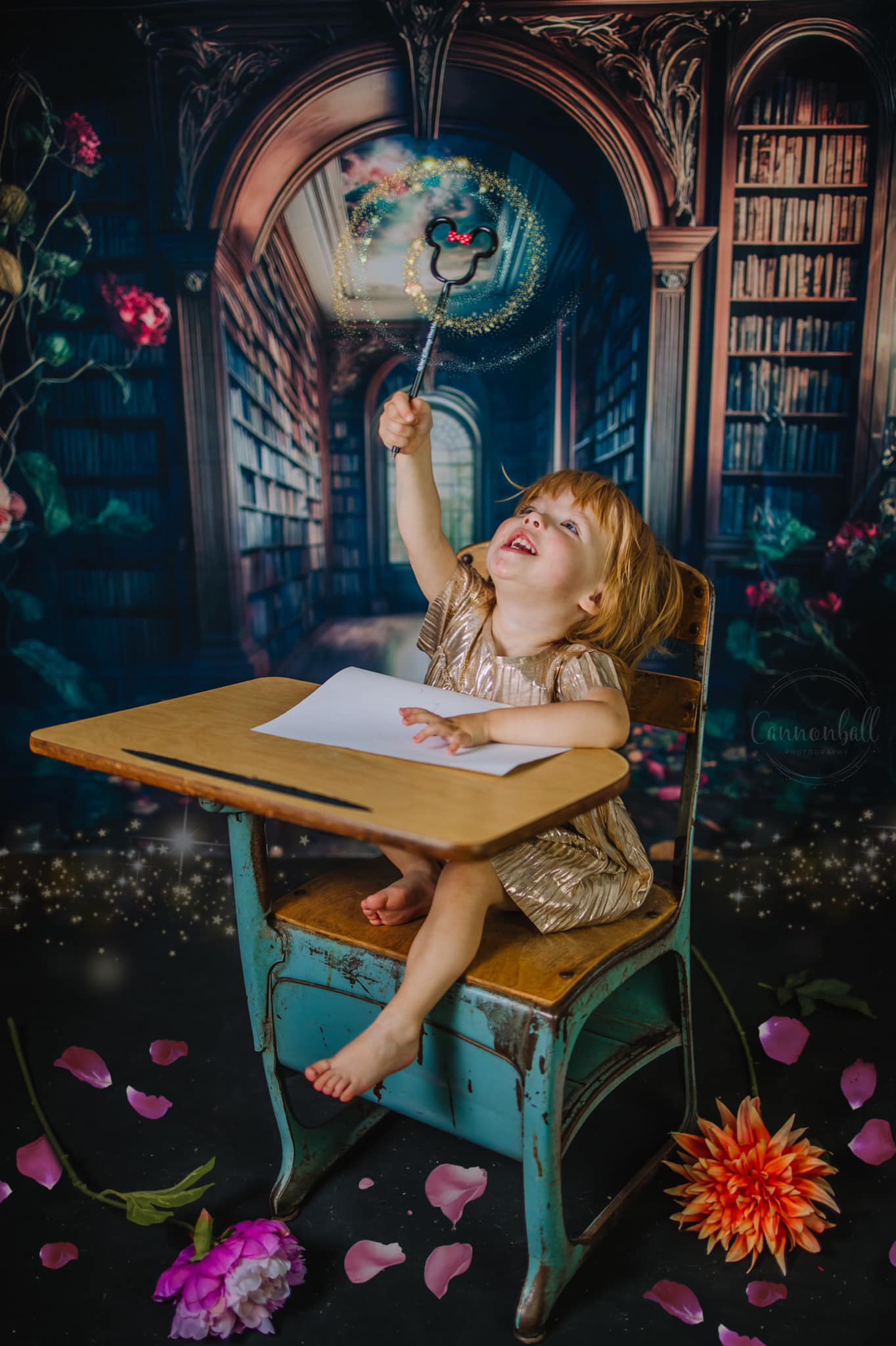 Kate Library Dreams Backdrop Designed by Angela Marie Photography - Kate Backdrop AU