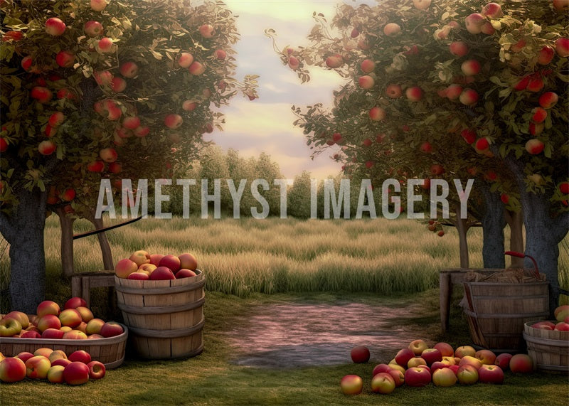 Kate Apple Farm Backdrop Designed by Angela Marie Photography - Kate Backdrop AU