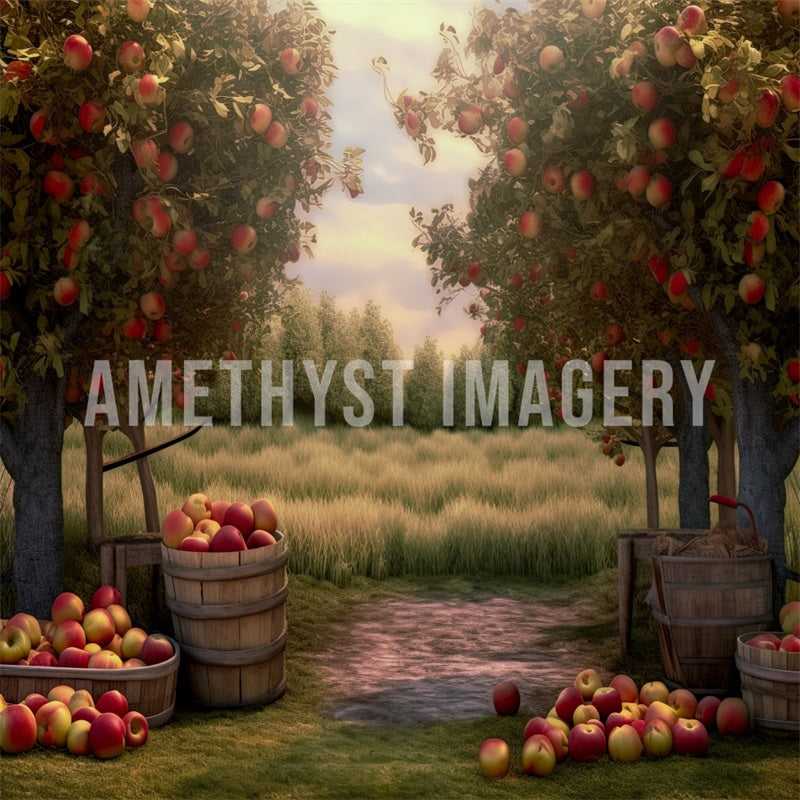 Kate Apple Farm Backdrop Designed by Angela Marie Photography - Kate Backdrop AU