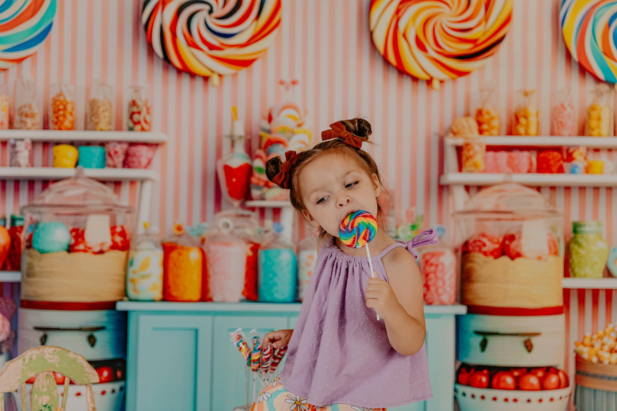 Kate Sweet Shoppe Backdrop Candy Designed by Angela Marie Photography - Kate Backdrop AU