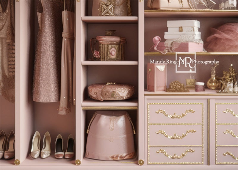 Kate Princess Dress Up Closet Backdrop Designed by Mandy Ringe Photography - Kate Backdrop AU