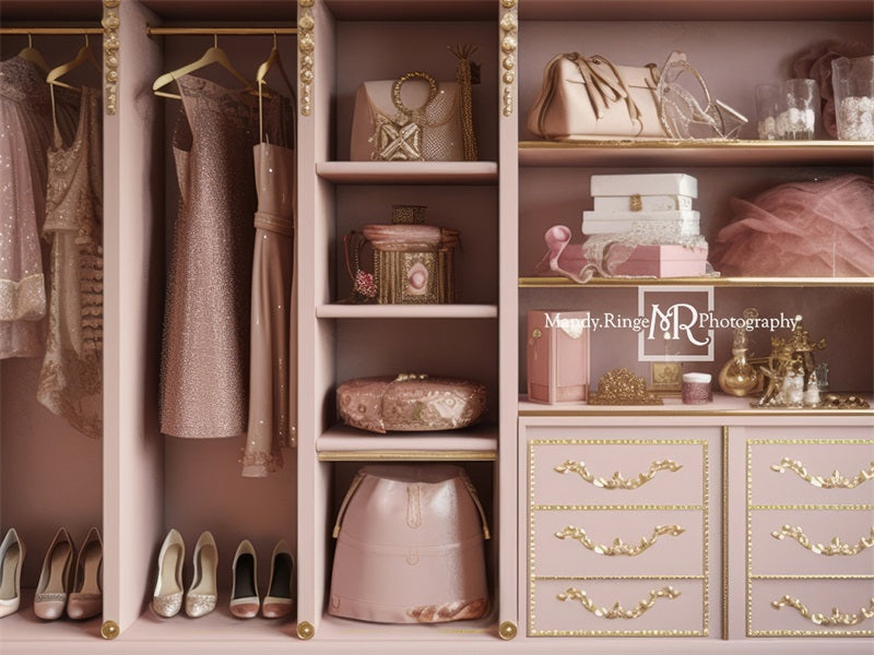 Kate Princess Dress Up Closet Backdrop Designed by Mandy Ringe Photography - Kate Backdrop AU